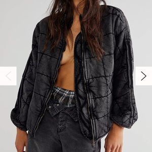 Free People Dolman Quilted jacket, , Brand New, Black, Size XS